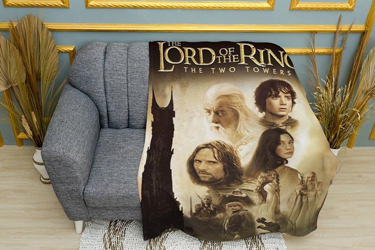 Плед «Володар перснів. Постер. Lord of the Rings. Poster. Plaid»
