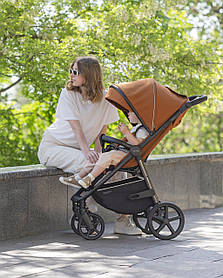 Прогулянкова коляска CARRELLO Bravo CRL-5515 NF 2024 року, Tango Orange
