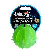 Игрушка AnimAll Fun для собак, мяч Вкусняшка, 5 см, зеленая