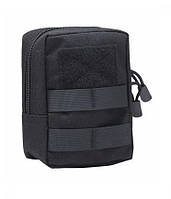 Тактическая сумка на пояс / рюкзак (ЧЕРНАЯ) для аксессуаров / телефона
