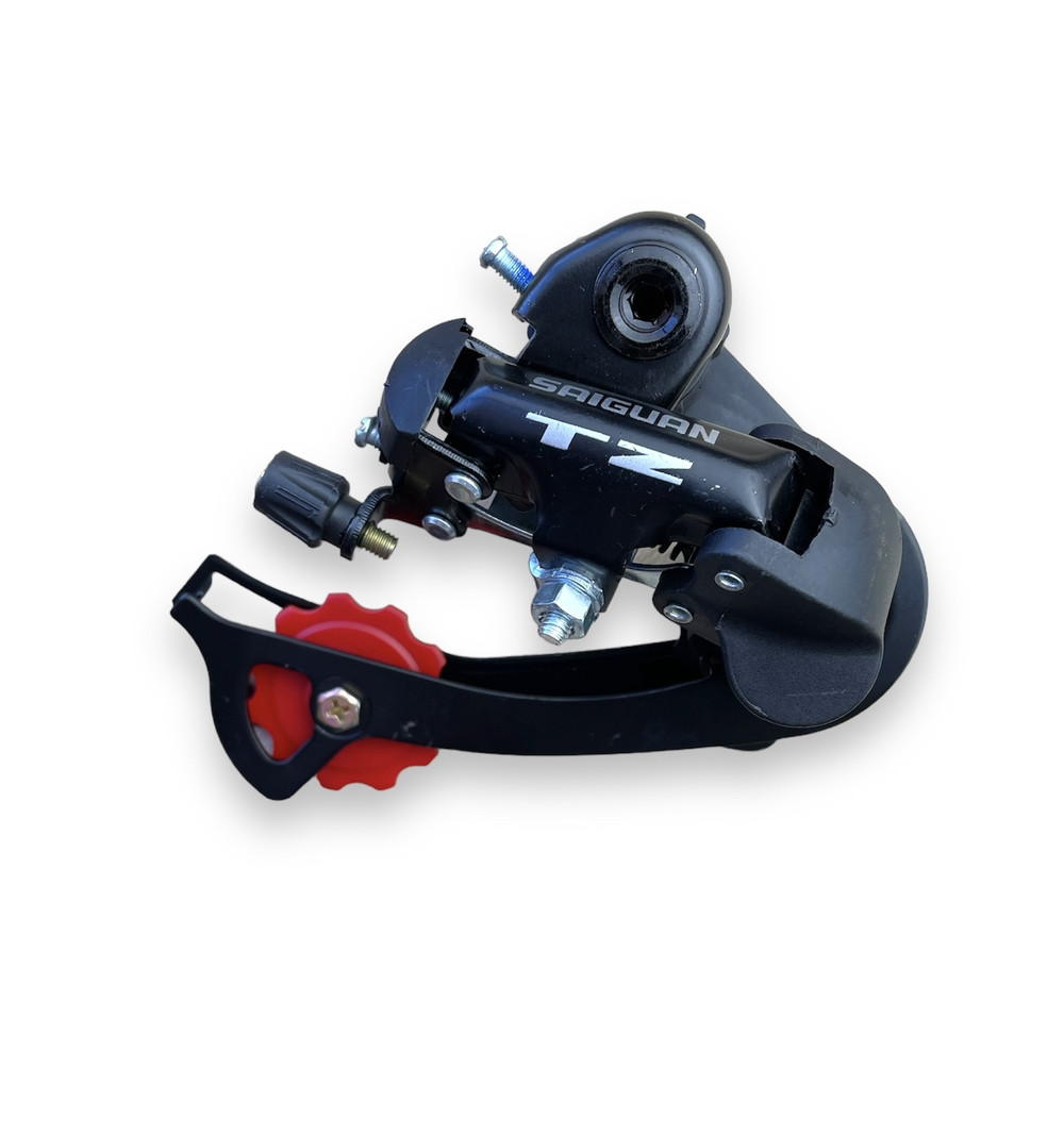 Перемикач задній SAIGUAN HG-62A TZ 39T 8 шв індекс довгий важіль болт чорний, фото 1