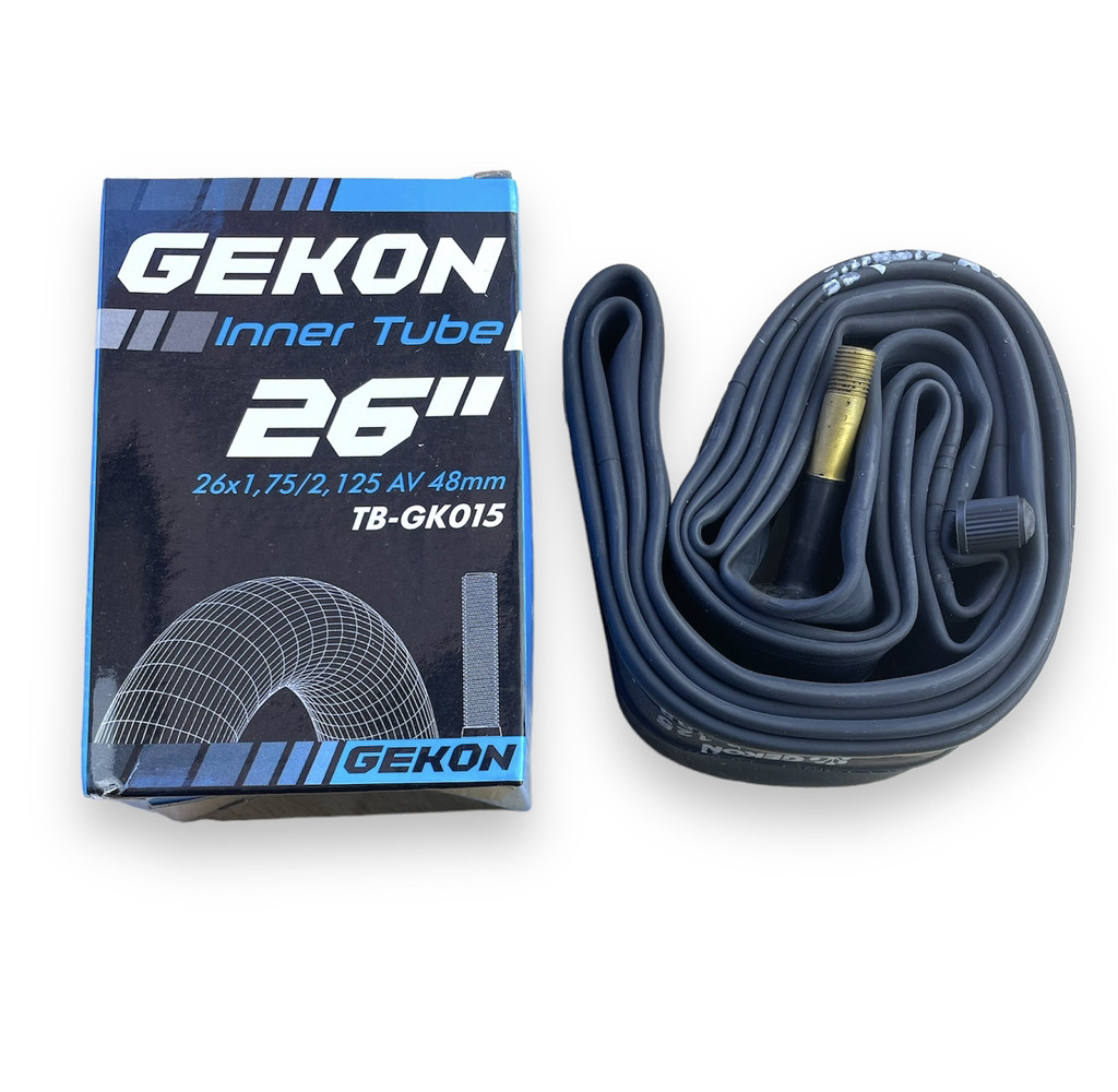 Камера велосипедна GEKON 26 x 1.75/2 AV 48 мм у брендовому пакуванні