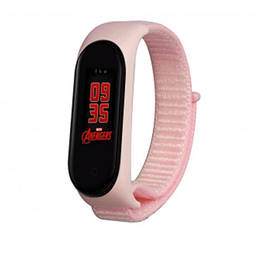 Ремешок для фитнес браслета BeCover Nylon Style для Xiaomi Mi Smart Band 5/6 Pink (705428)