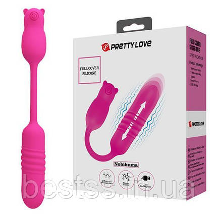 Віброяйце - Pretty Love Nobikuma Thursting Bullet Pink, фото 1