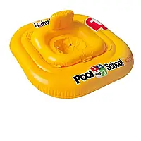 Надувной круг «Pool School», Intex 56587, серия «Школа плавания», с трусиками, 79 х 79 см хит