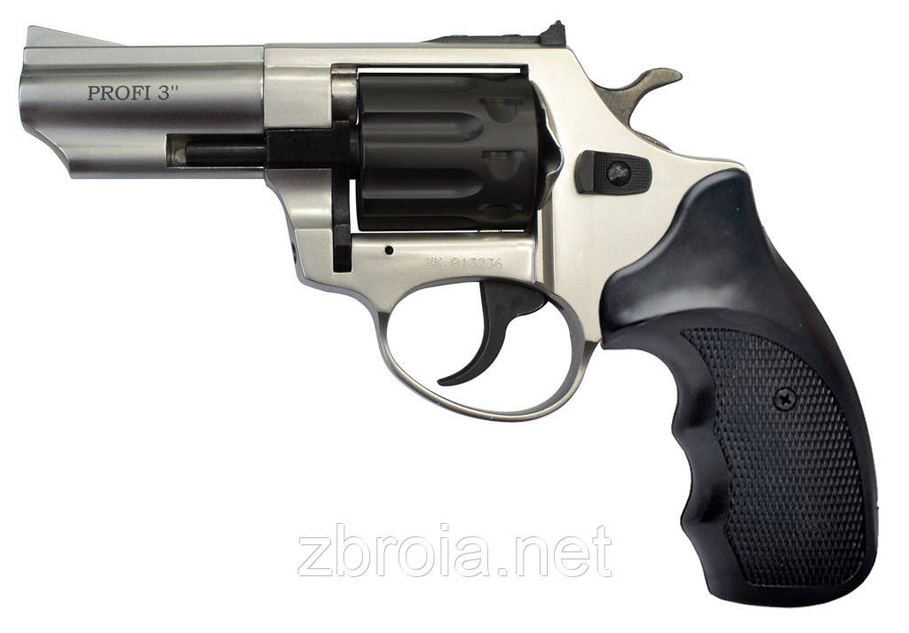 Револьвер флобера ZBROIA PROFI-3" (сатин/пластик)