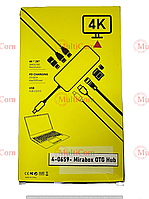 03-04-106. MiraBox OTG 8 in 1 USB type C Hub Dock with RGB