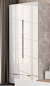 Шафа 2Д + 2Ш Афіна МДФ Білий глянець