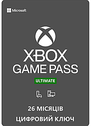 Підписка Xbox Game Pass Ultimate, 26 місяців: Game Pass Console + PC + Core + EA Play