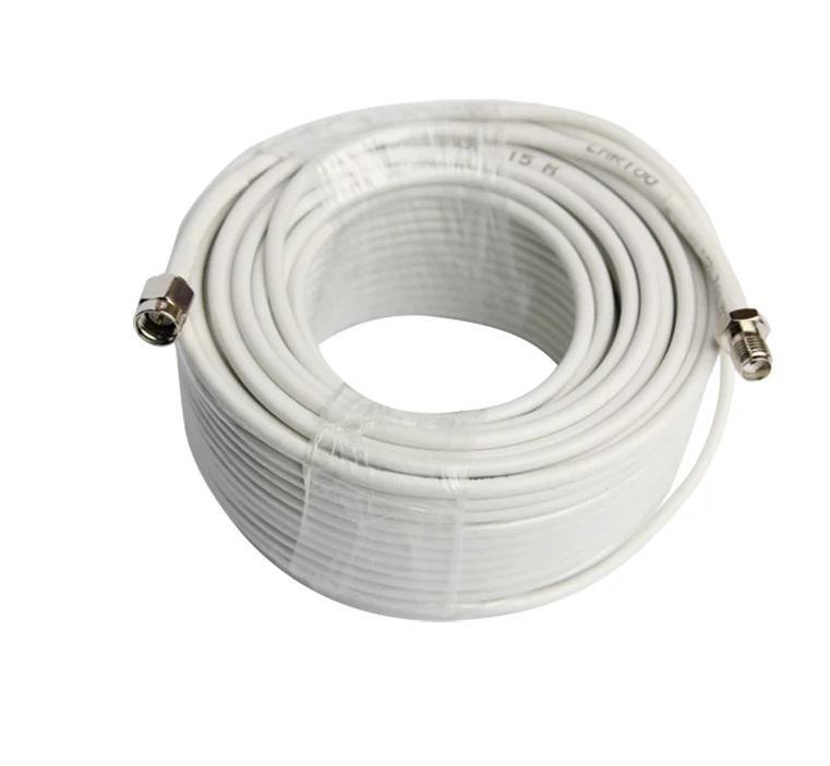 Кабель 3D-FB 50 Ом SMA Female SMA Male білий 15 м, фото 1