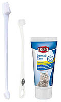 Зубная паста с щетками для кошек Trixie 50 г