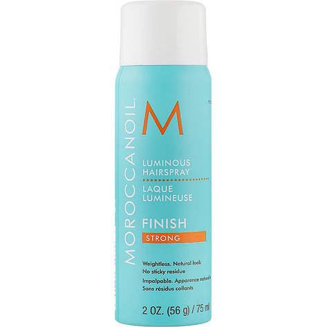 MoroccanOil Лак сильної фіксації Luminous Hairspray Finish Strong 75ml*, фото 1