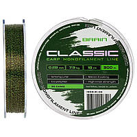 Леска Brain Classic Carp Line 300m 0,28mm 7,9kg 18lb 3D camo