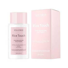 Тонер для підтримки мікробіома шкіри обличчя Hollyskin Rice Touch Skin Balancing Rice Toner, 200 мл (4823109701342)