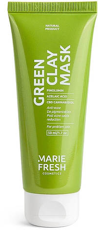 Протизапальна маска із зеленою глиною Marie Fresh Green Clay Mask, 50 мл (4820222772839), фото 1