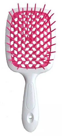 Біло-малинова щітка для волосся Janeke Superbrush Small 56SP234FFL, 1 шт (8006060117421), фото 1