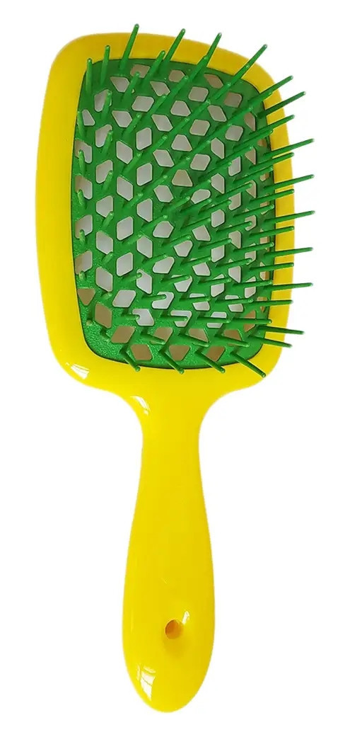 Жовто-зелена щітка для волосся Janeke Superbrush 86SP226LIM, 1 шт (8006060654704)