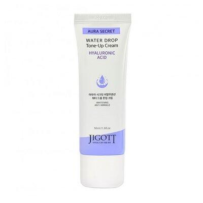 Зволожувальний крем для обличчя з гіалуроновою кислотою JIGOTT Aura Secret Hyaluronic Acid Water Drop Tone Up Cream, 50 шт