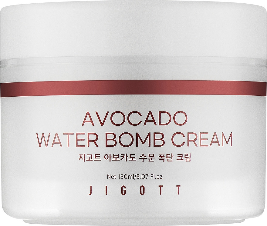 Зволожувальний крем для обличчя з авокадо JIGOTT Avocado Water Bomb Cream, 150 мл (8809541282898)