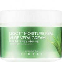JIGOTT Крем для обличчя зволожувальний АЛОЕ Moisture Real Aloe Vera Cream, 150 мл