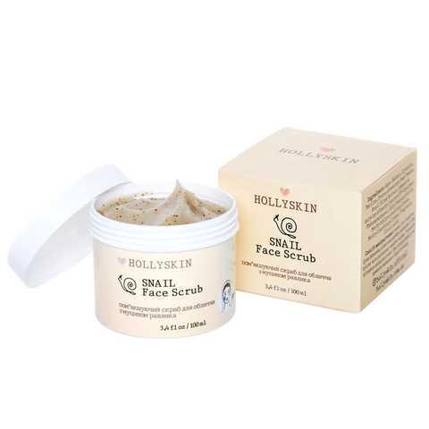 Скраб для обличчя з муцином равлика Hollyskin Snail Face Scrub, 100 мл (4823109700697)