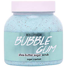 Цукровий скраб з олією ши та перлітом Hollyskin Bubble Gum, 350 г (4823109701014)