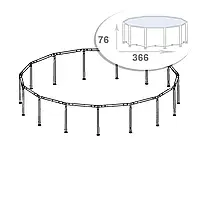 Каркас Intex 88210. Размер 366 x 76 см (Metal Frame) хит.