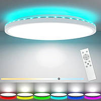 Світлодіодний стельовий світильник Peasur LED Ceiling Light 62429511-01 - 4000 K + RGBN 3200 Lm