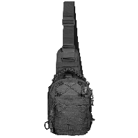 CamoTec сумка Adapt Black, тактическая сумка черная, армейская сумка через плечо, однолямочная сумка-слинг