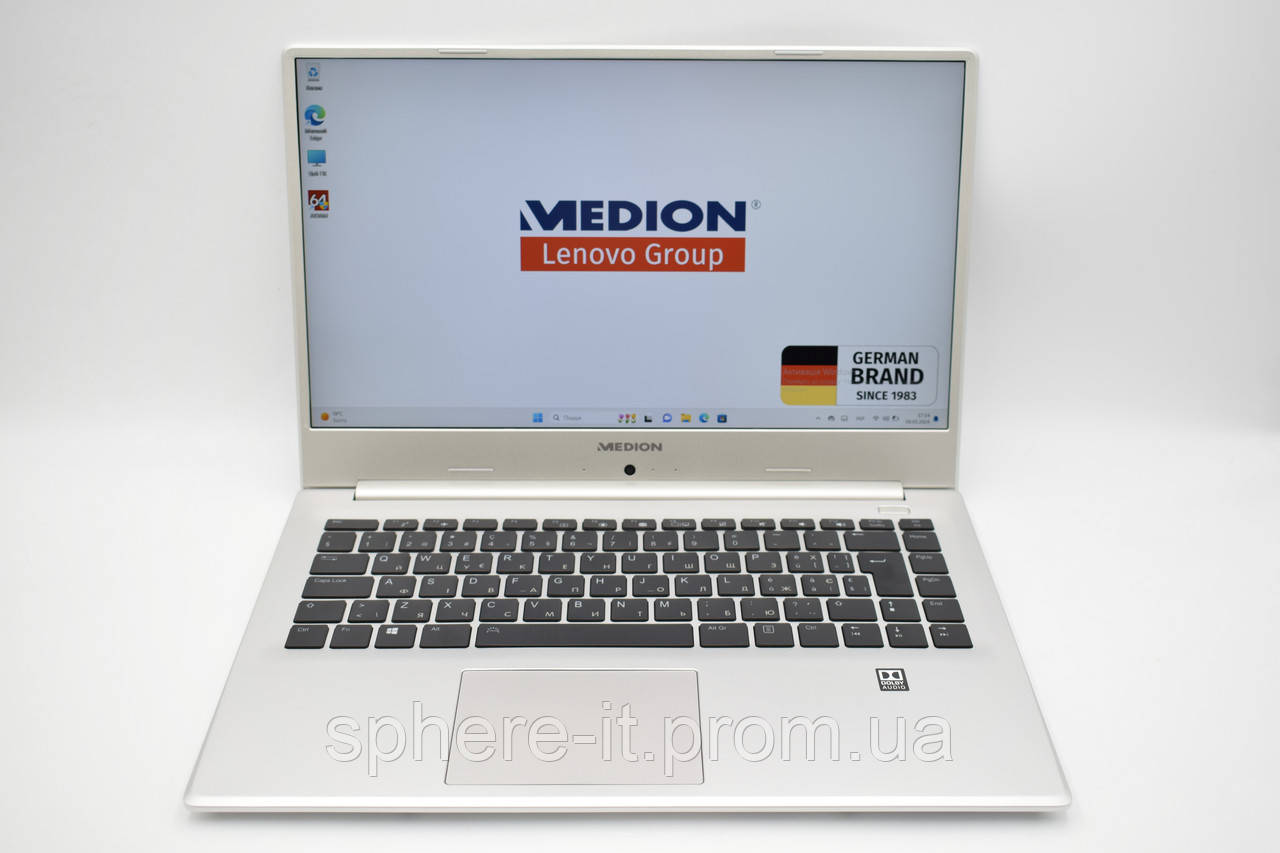 Ноутбук 15.6" Medion (Lenovo Group) Intel  i7-1165G7 RAM 16 ГБ SSD 512 ГБ Iris Xe Graphics Металевий корпус