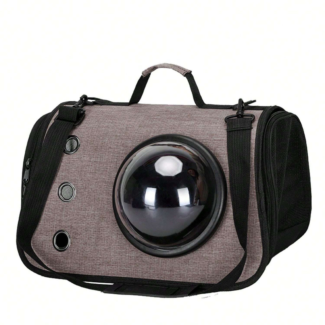Сумка переноска для котів та собак з ілюмінатором CosmoPet CP-31 Khaki, фото 1