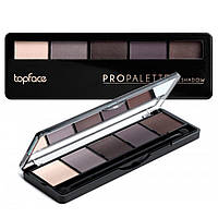 TopFace - Тіні для повік 5-колірні "Pro Palette Eyeshadow" PT501 [016 - матово-перл]