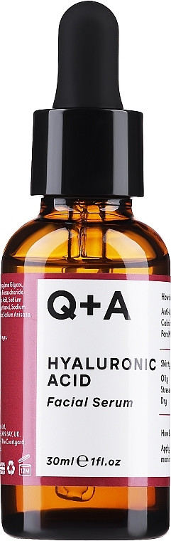 Сироватка для обличчя з гіалуроновою кислотою Q+A Hyaluronic Acid Facial Serum, 30 мл (742271477159)