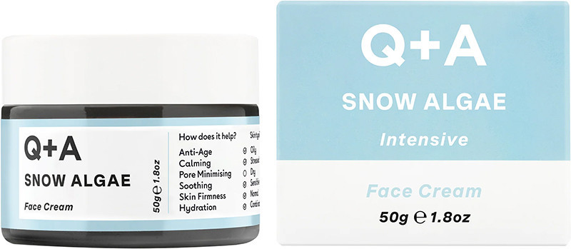 Крем для обличчя зі сніговою водорістю Q+A Snow Algae Intensive Face Cream, 50 г (5060486264001)
