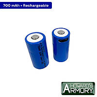 Аккумуляторная батарея литиевая CR123A/16340 700mAh с разъемом TYPE-C 3.7V Lithium Protected