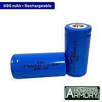 Акумуляторна батарея літієва CR123A/16340 850mAh 3.7V Lithium Protected