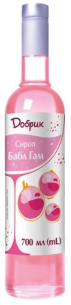 Сироп Бабл Гам ТМ Добрик 700 мл у скляній пляшці