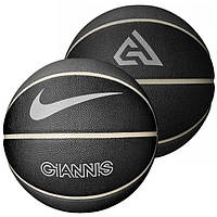 М'яч баскетбольний Nike Giannis All Court black/gray size 7 хит