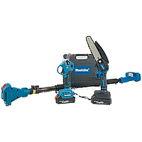 Аккумуляторный набор 3в1 Makita 24V (секатор DUP270 + пила DUC150Z + штанга телескоп) Набор Макита 3в1