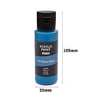 Набор акриловых красок Acrylic Paint Set 24 баночки по 59 мл, бумага для рисования, палетка и кисточки 2 штуки