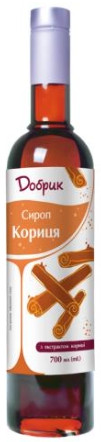 Сироп Кориця ТМ Добрик 700 мл у скляній пляшці