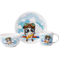Комплект посуды Ardesto Panda Pilot порцеляна 3 предмети AR3451PS b
