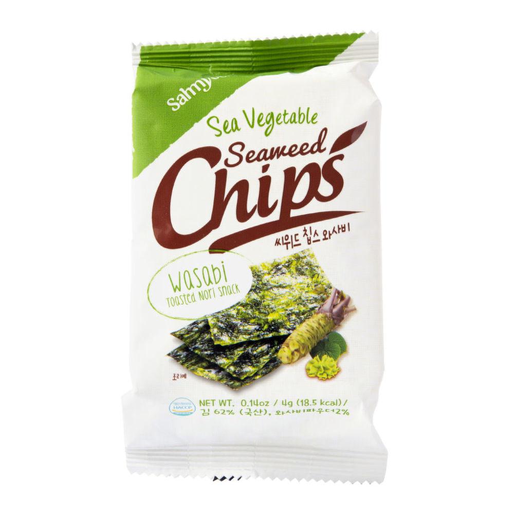 Чіпси-норі зі смаком Васабі,4г Sahmyook, фото 1