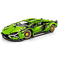 Машинка конструктор Lamborghini 1:14 Sian FKP 37 1280 деталей Зеленый Хіт продажу!