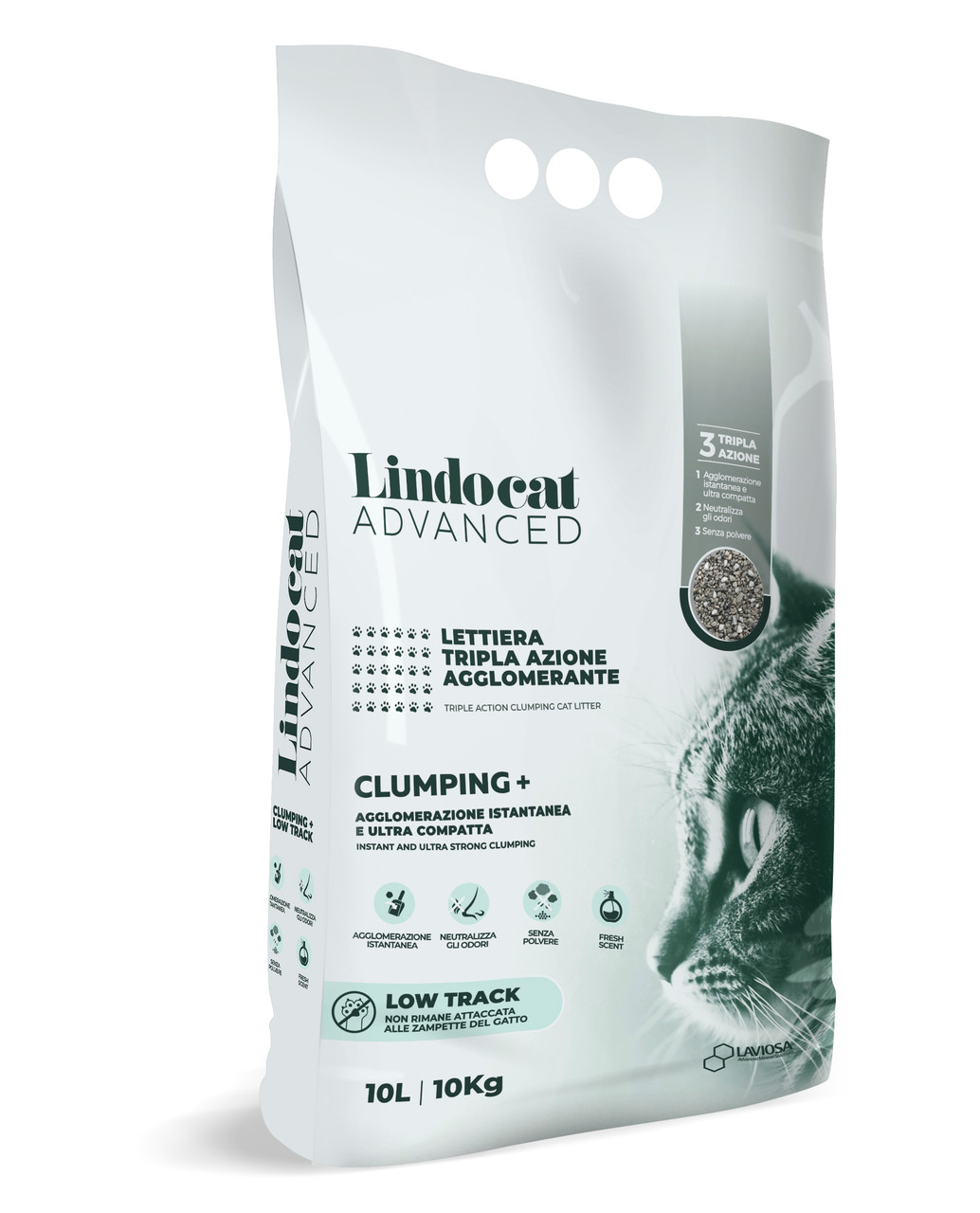 Наповнювач бентонітовий Lindocat (Ліндокет) Advanced Clumping + Low Track 10 л, фото 1