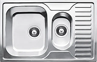 Кухонна мийка з неіржавної сталі Fabiano 78x50 з фруктовницею мікродекор (0,80) - 8211.401.0416