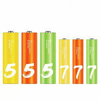 Батарейка ZMI AA ZI5 * 12 + AAA ZI7 * 12 Rainbow batteries set Ф16358 e