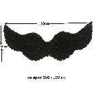 Крила ангела чорні 110х50 см