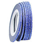 Липка стрічка для дизайну, Блакитний Блиск, ширина 1 мм