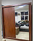 Шафа купе в спальню Дієго 181 см вишня примавера дводверна з дзеркалом, фото 2
